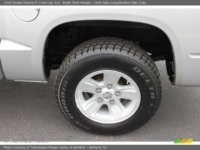 Bright Silver Metallic / Dark Slate Gray/Medium Slate Gray 2008 Dodge Dakota ST Crew Cab 4x4