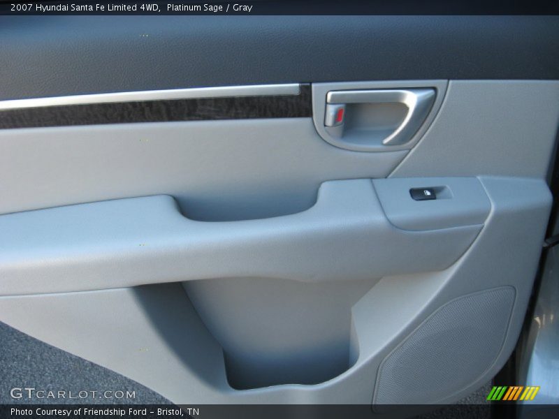 Platinum Sage / Gray 2007 Hyundai Santa Fe Limited 4WD