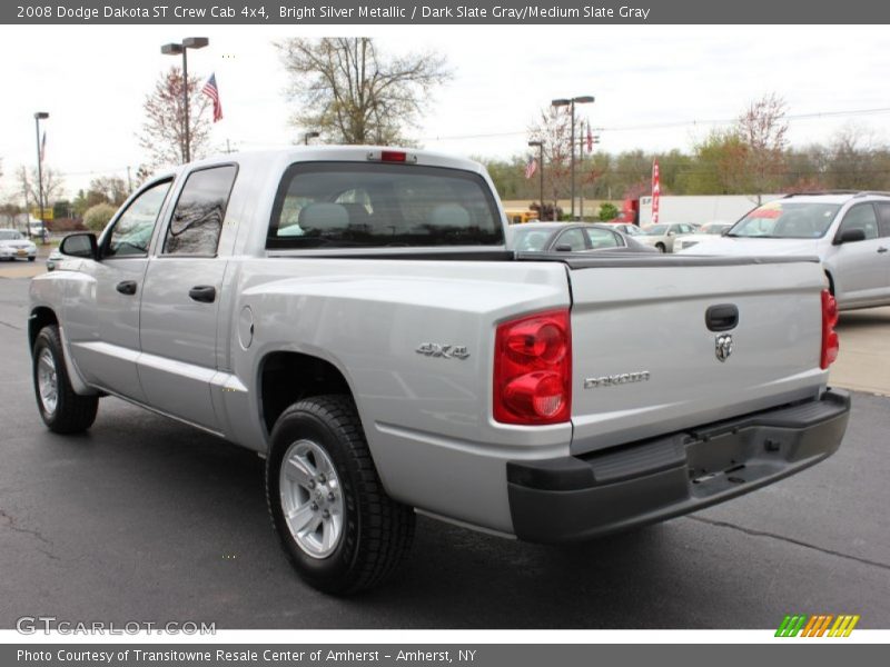 Bright Silver Metallic / Dark Slate Gray/Medium Slate Gray 2008 Dodge Dakota ST Crew Cab 4x4