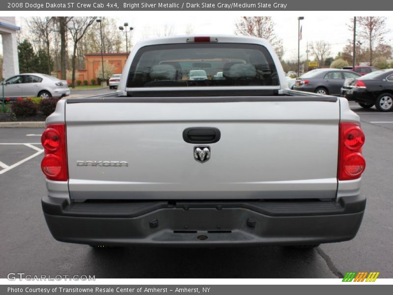 Bright Silver Metallic / Dark Slate Gray/Medium Slate Gray 2008 Dodge Dakota ST Crew Cab 4x4