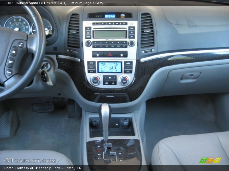 Platinum Sage / Gray 2007 Hyundai Santa Fe Limited 4WD