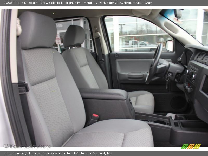 Bright Silver Metallic / Dark Slate Gray/Medium Slate Gray 2008 Dodge Dakota ST Crew Cab 4x4