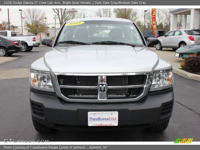 Bright Silver Metallic / Dark Slate Gray/Medium Slate Gray 2008 Dodge Dakota ST Crew Cab 4x4