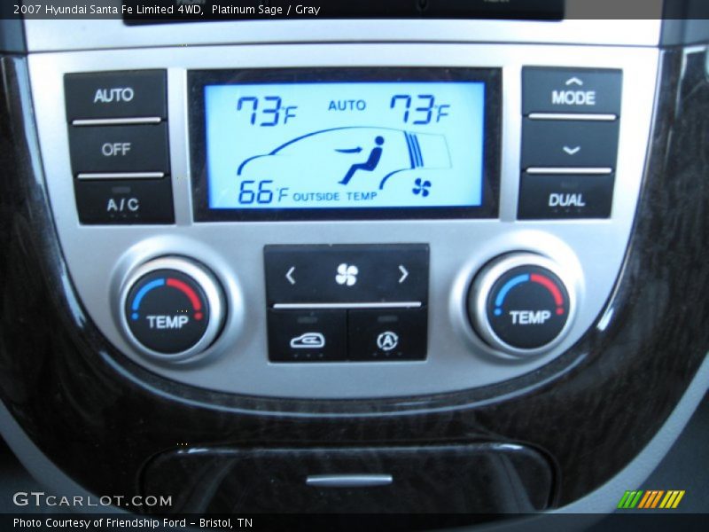Platinum Sage / Gray 2007 Hyundai Santa Fe Limited 4WD