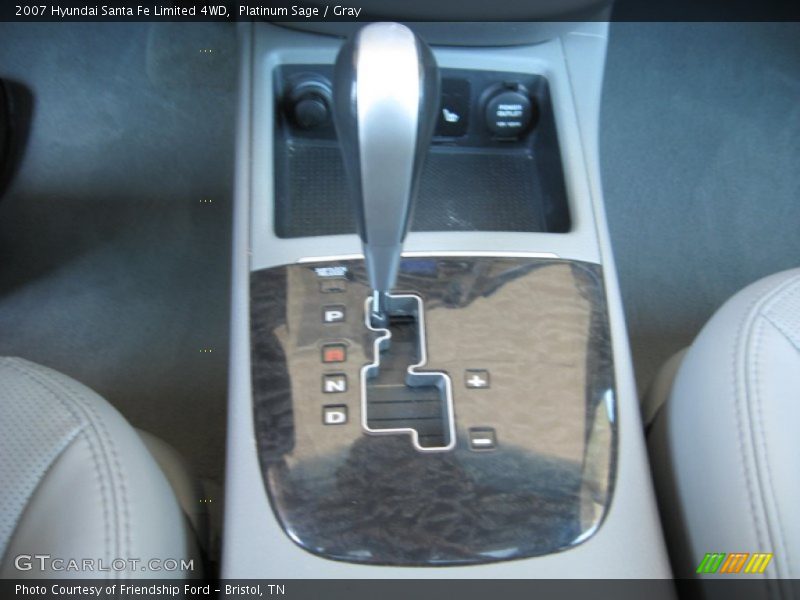 Platinum Sage / Gray 2007 Hyundai Santa Fe Limited 4WD