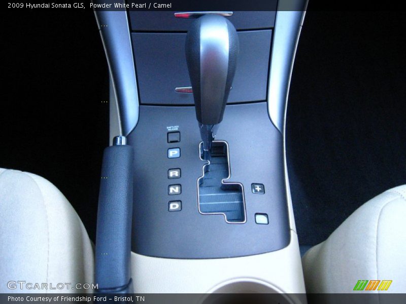 Powder White Pearl / Camel 2009 Hyundai Sonata GLS