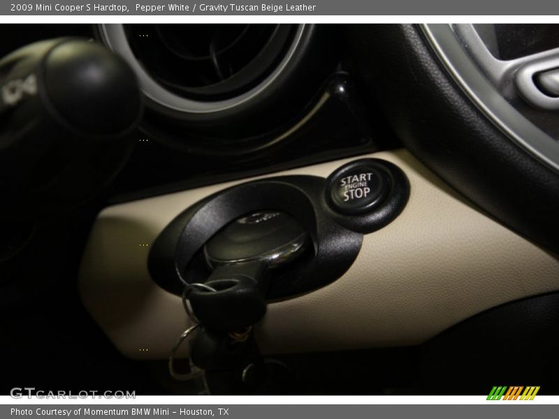 Pepper White / Gravity Tuscan Beige Leather 2009 Mini Cooper S Hardtop