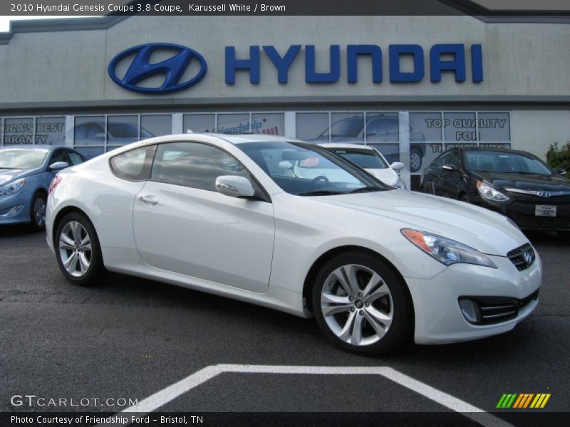 Karussell White / Brown 2010 Hyundai Genesis Coupe 3.8 Coupe