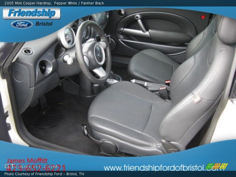 Pepper White / Panther Black 2005 Mini Cooper Hardtop