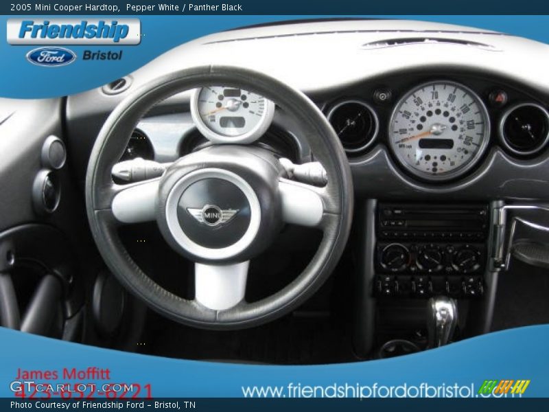 Pepper White / Panther Black 2005 Mini Cooper Hardtop