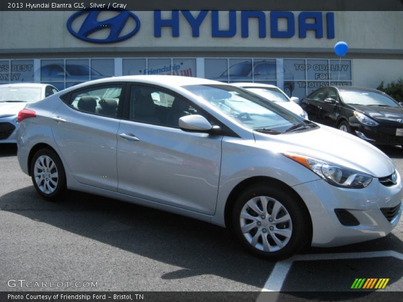 Silver / Gray 2013 Hyundai Elantra GLS