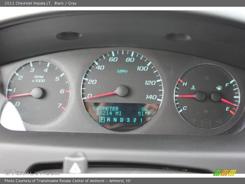 Black / Gray 2011 Chevrolet Impala LT