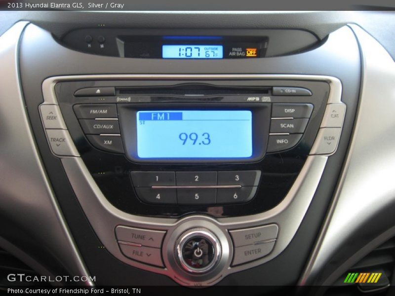 Silver / Gray 2013 Hyundai Elantra GLS