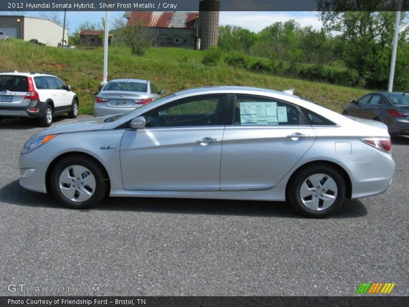 Silver Frost Metallic / Gray 2012 Hyundai Sonata Hybrid