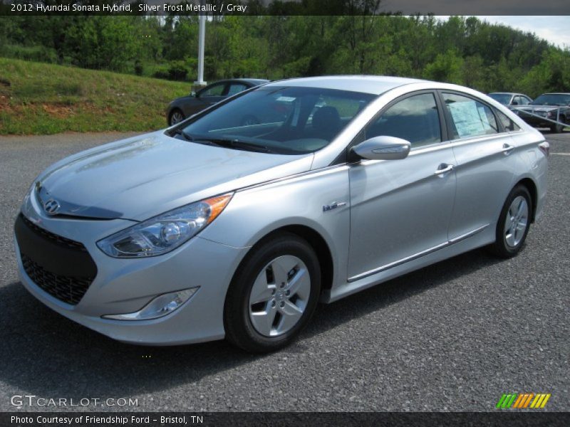 Silver Frost Metallic / Gray 2012 Hyundai Sonata Hybrid