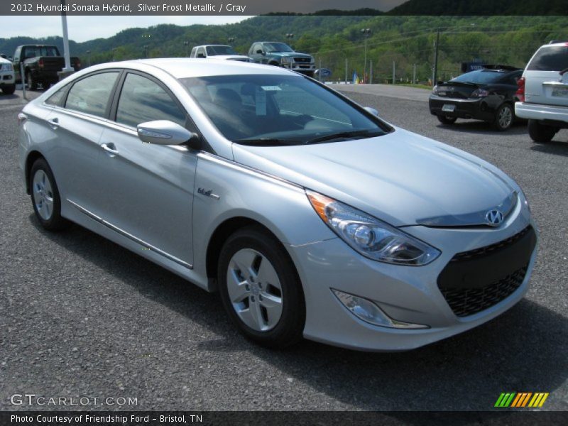 Silver Frost Metallic / Gray 2012 Hyundai Sonata Hybrid