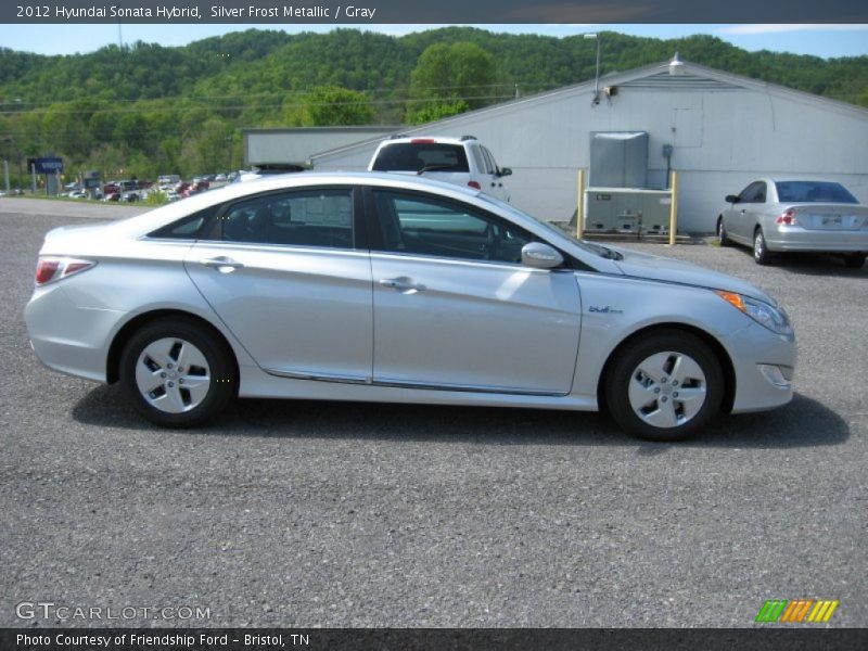 Silver Frost Metallic / Gray 2012 Hyundai Sonata Hybrid