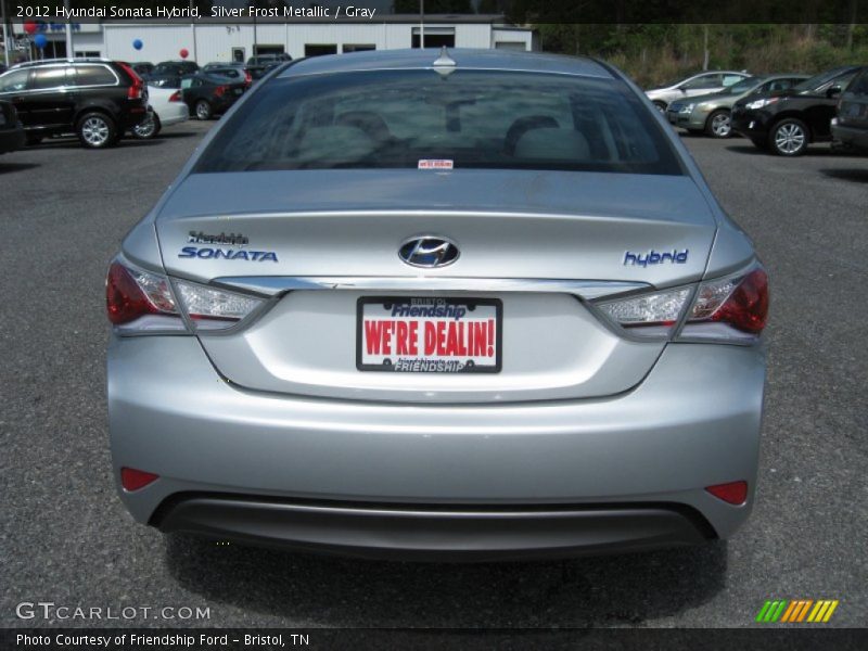 Silver Frost Metallic / Gray 2012 Hyundai Sonata Hybrid