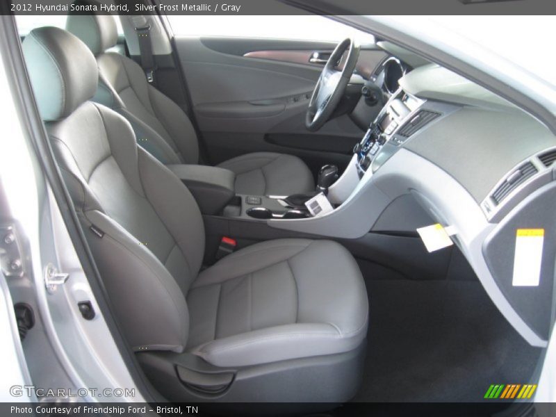 Silver Frost Metallic / Gray 2012 Hyundai Sonata Hybrid