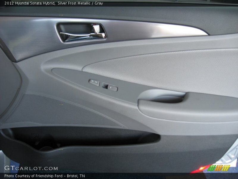 Silver Frost Metallic / Gray 2012 Hyundai Sonata Hybrid