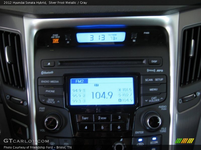 Silver Frost Metallic / Gray 2012 Hyundai Sonata Hybrid