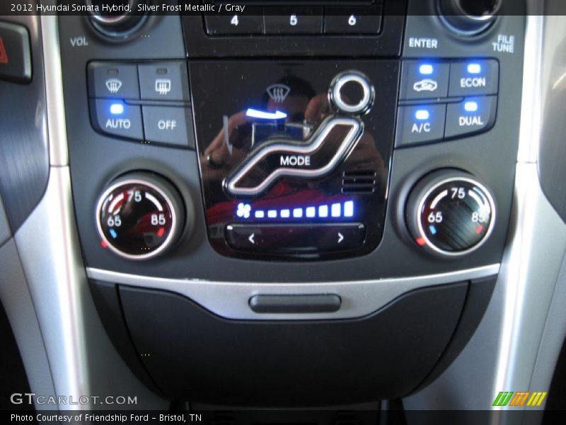 Silver Frost Metallic / Gray 2012 Hyundai Sonata Hybrid