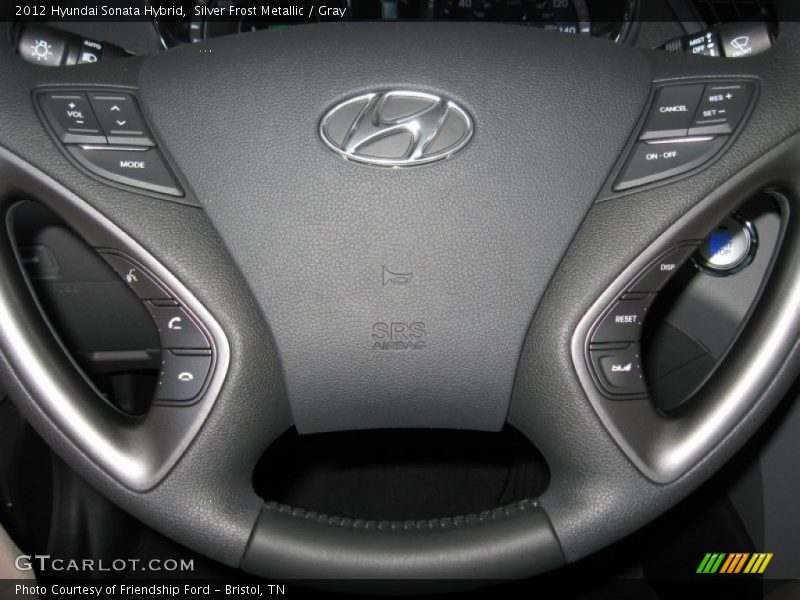Silver Frost Metallic / Gray 2012 Hyundai Sonata Hybrid