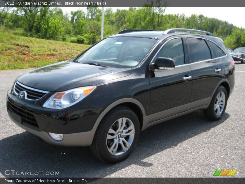 Black Noir Pearl / Beige 2012 Hyundai Veracruz Limited