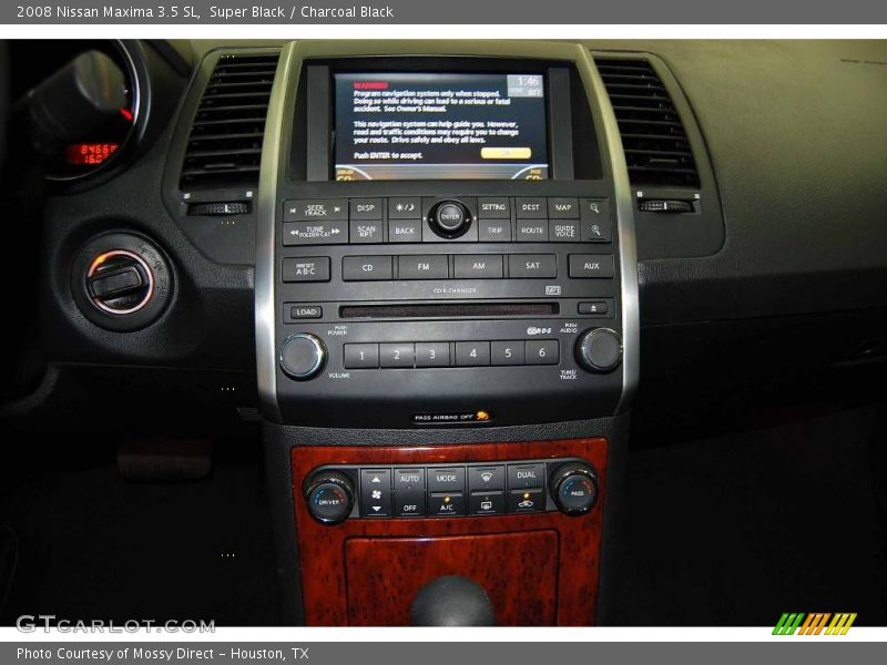 Super Black / Charcoal Black 2008 Nissan Maxima 3.5 SL