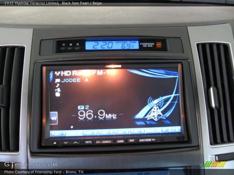 Black Noir Pearl / Beige 2012 Hyundai Veracruz Limited