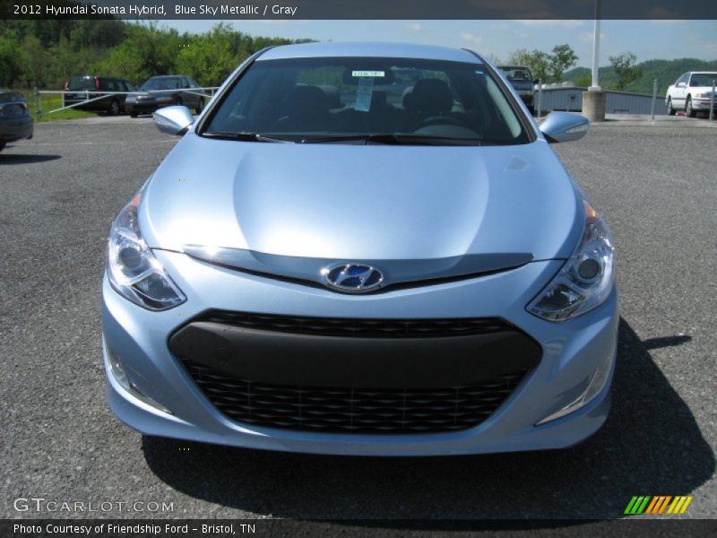 Blue Sky Metallic / Gray 2012 Hyundai Sonata Hybrid