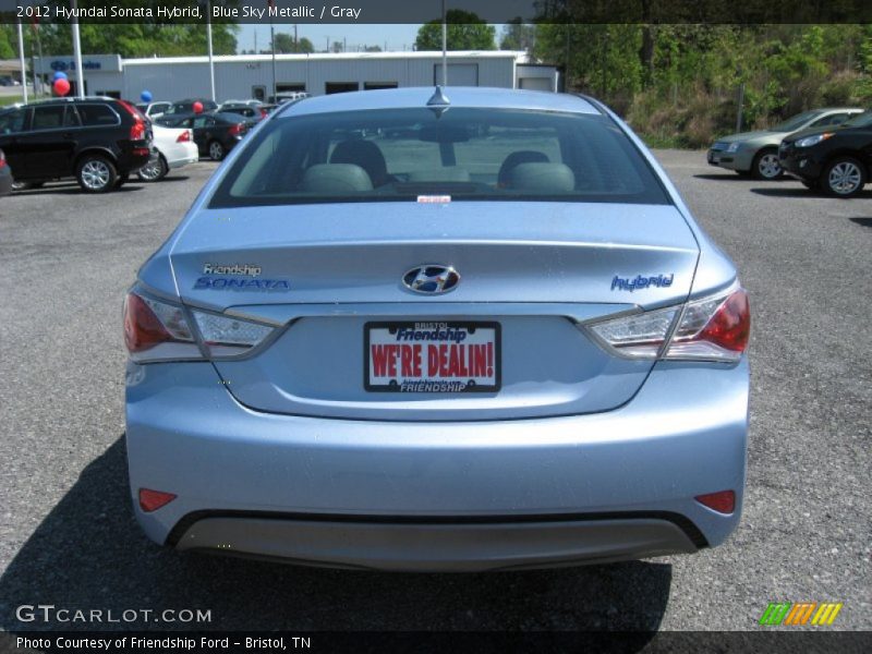 Blue Sky Metallic / Gray 2012 Hyundai Sonata Hybrid
