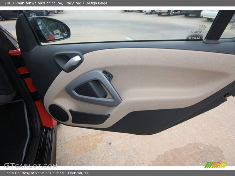Rally Red / Design Beige 2008 Smart fortwo passion coupe