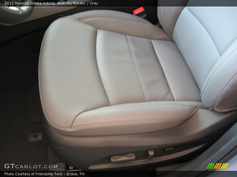 Blue Sky Metallic / Gray 2012 Hyundai Sonata Hybrid