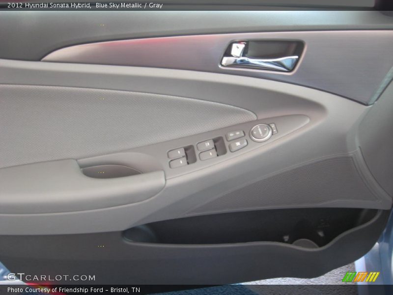 Blue Sky Metallic / Gray 2012 Hyundai Sonata Hybrid