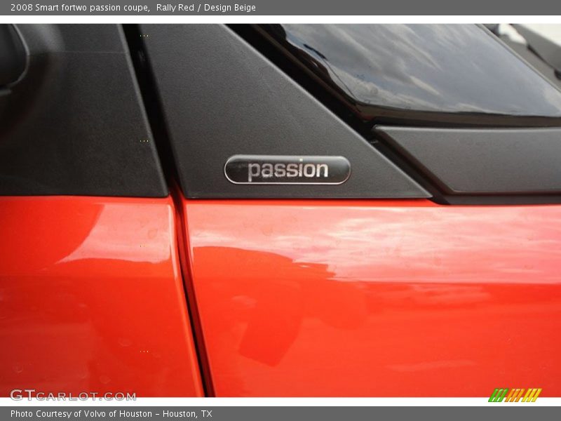 Rally Red / Design Beige 2008 Smart fortwo passion coupe