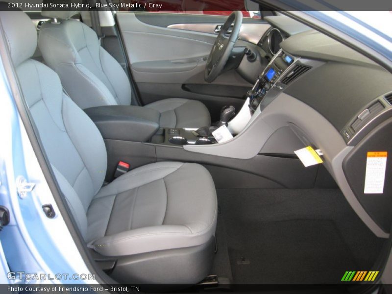 Blue Sky Metallic / Gray 2012 Hyundai Sonata Hybrid