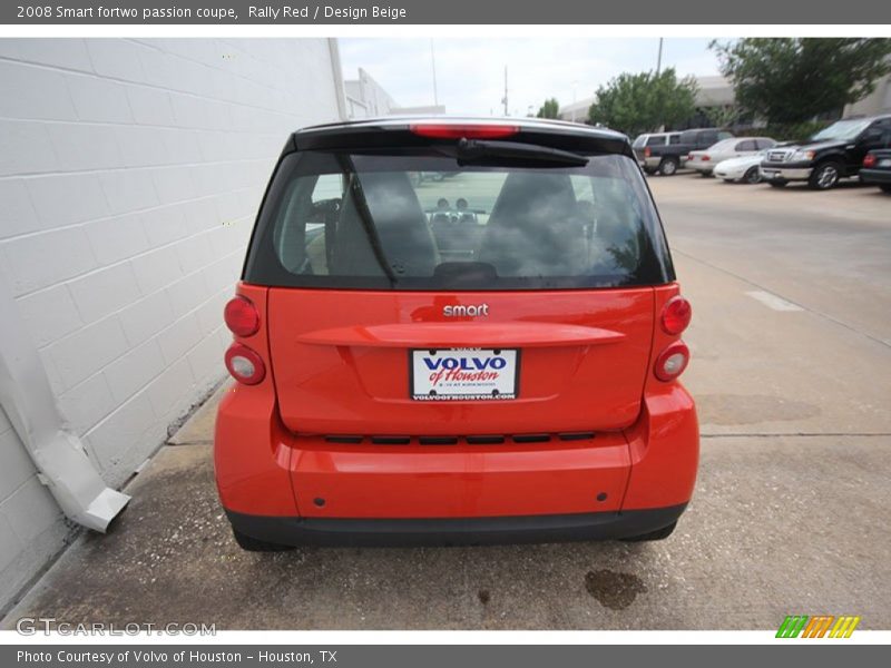 Rally Red / Design Beige 2008 Smart fortwo passion coupe