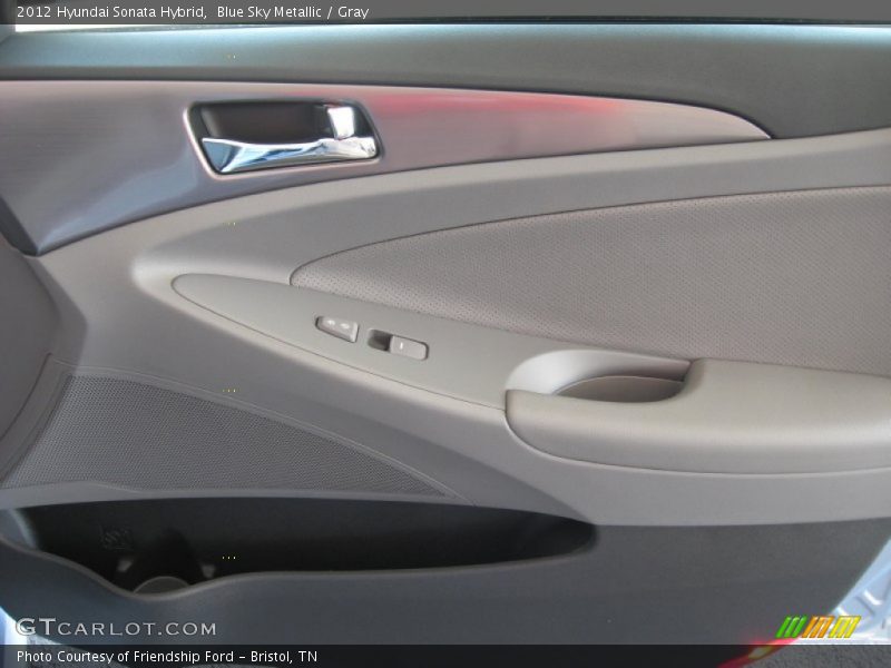 Blue Sky Metallic / Gray 2012 Hyundai Sonata Hybrid