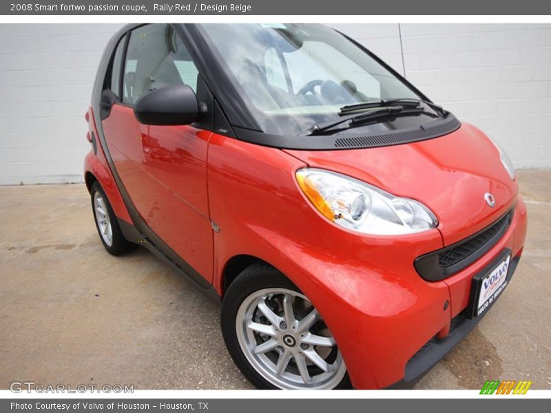 Rally Red / Design Beige 2008 Smart fortwo passion coupe