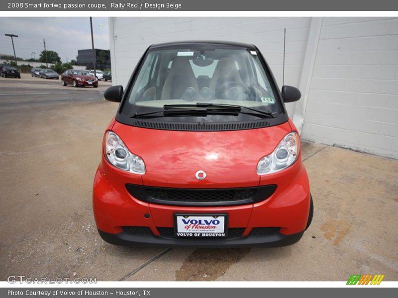 Rally Red / Design Beige 2008 Smart fortwo passion coupe