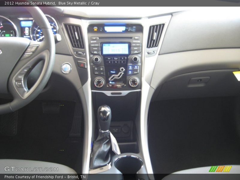 Blue Sky Metallic / Gray 2012 Hyundai Sonata Hybrid