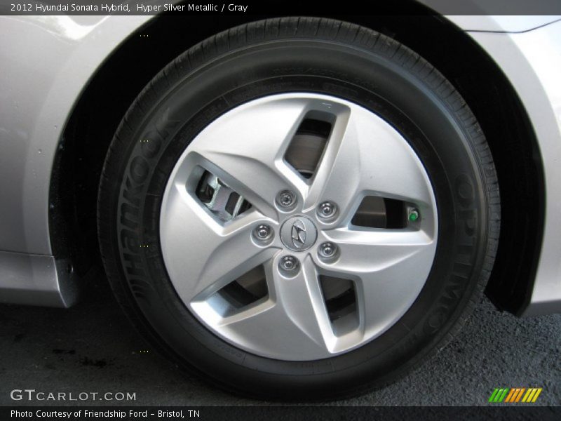 Hyper Silver Metallic / Gray 2012 Hyundai Sonata Hybrid