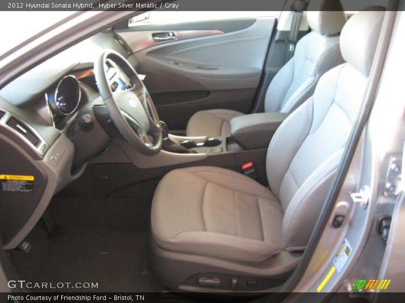 Hyper Silver Metallic / Gray 2012 Hyundai Sonata Hybrid