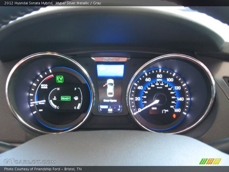 Hyper Silver Metallic / Gray 2012 Hyundai Sonata Hybrid