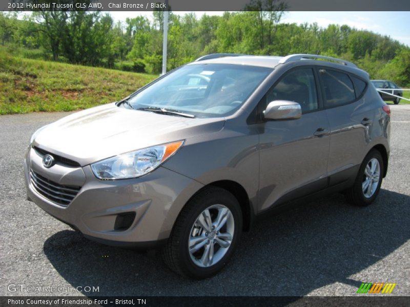 Chai Bronze / Black 2012 Hyundai Tucson GLS AWD