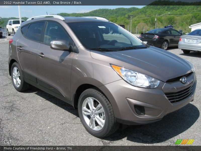 Chai Bronze / Black 2012 Hyundai Tucson GLS AWD