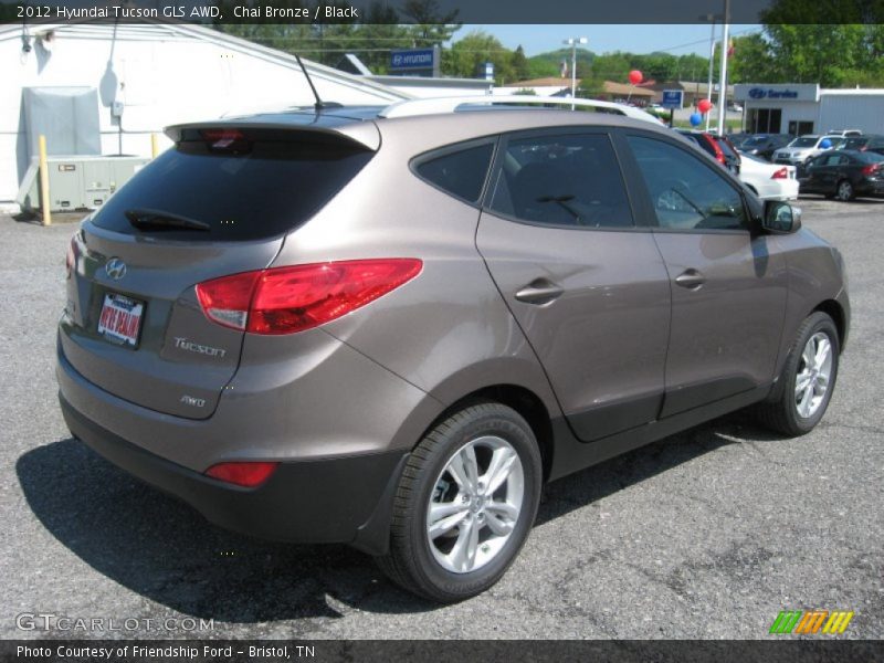 Chai Bronze / Black 2012 Hyundai Tucson GLS AWD