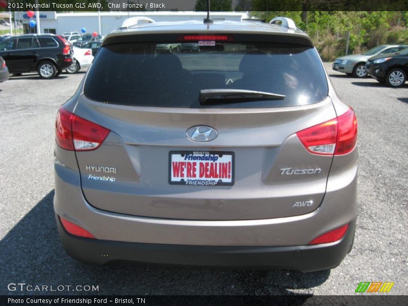 Chai Bronze / Black 2012 Hyundai Tucson GLS AWD