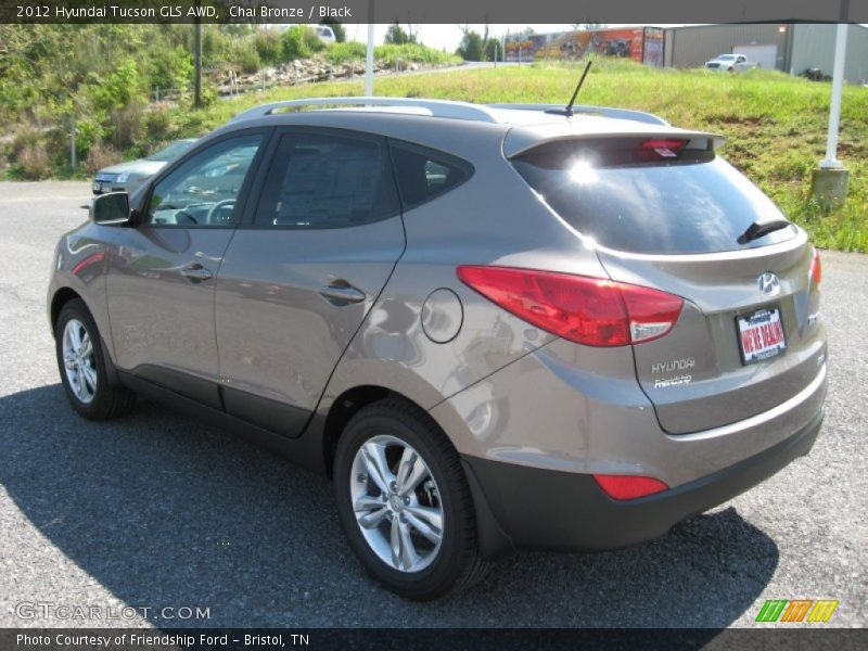 Chai Bronze / Black 2012 Hyundai Tucson GLS AWD